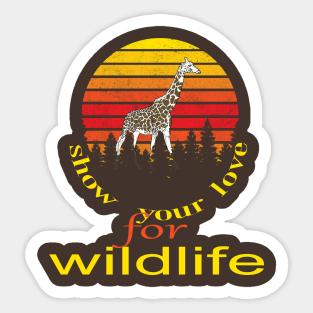 Show your love for wildlife Sticker